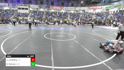 80 lbs Consi Of 8 #2 - Jaxson Lundberg, University Middle School vs Brody Romero, Wrestling Academy Of The Rockies