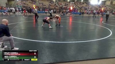 100 lbs Semifinal - Nick Carroll, Vikings Wrestling Club vs Ryley Correll, Blackman Wrestling Club