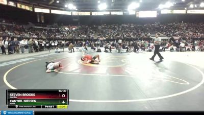 5A 120 lbs Cons. Round 3 - Steven Brooks, Nampa vs Cantril Nielsen, Boise