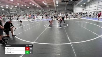 65 lbs Rr Rnd 1 - Garrett Raley, Cali Red vs Tucker Anello, Ride Out Wrestling Club Blue