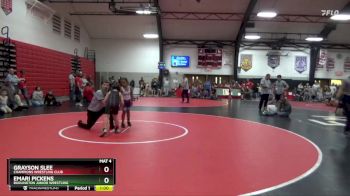 Round 1 - Grayson Slee, Champions Wrestling Club vs Emari Pickens, Burlington Junior Wrestling