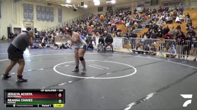 235 lbs Semifinal - Reanna Chavez, Mayfair vs Jesulya Acosta, Palm Springs