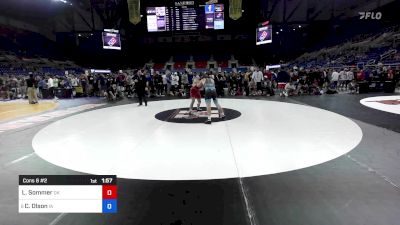 157 lbs Cons 8 #2 - Landyn Sommer, OK vs Caleb Olson, IA