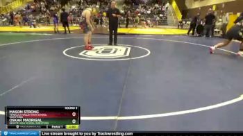 285 lbs Round 3 - Mason Strong, Temecula Valley High School Wrestling vs Oskar Madrigal, Servite High School Wrestling