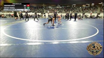 80 lbs Round Of 16 - Grayson Wolf, Wolfpak Wrestling vs McCoy Powell, All American Wrestling