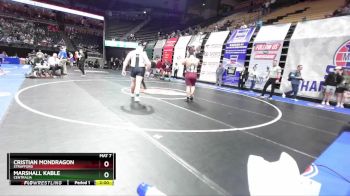 285 Class 1 lbs Champ. Round 1 - Marshall Kable, Centralia vs Cristian Mondragon, Strafford