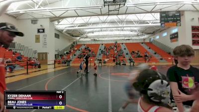 56 lbs Cons. Semi - Kyzer Dehaan, Powell Wrestling Club vs Beau Jones, Powell Wrestling Club