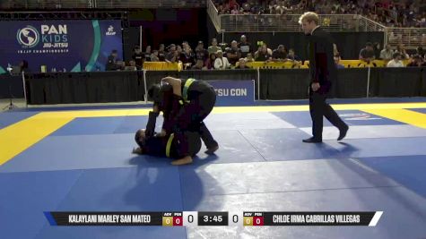 Chloe Irma Cabrillas Villegas vs Kalaylani Marley San Mateo 2025 Pan Kids Jiu-Jitsu IBJJF Championship
