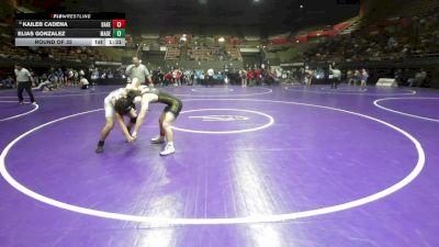 152 lbs Round Of 32 - Kaileb Cadena, Bakersfield Christian High School vs Elias Gonzalez, Madera South