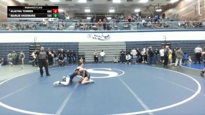 105 lbs Round 1 - Aliayha Torres, Middleton Wrestling Club vs Marlie Skidmore, Team Idaho Wrestling Club