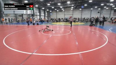 52 lbs Round 5 - 4:00pm Saturday - Brock Bateman, PA USA vs Paul Flores, Minnesota Funky Singlets