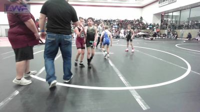 67 lbs Rr Rnd 4 - Grayson Wolf, Wolfpak Wrestling vs Emmett Marr, Newkirk Takedown Club