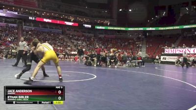 3A-152 lbs Quarterfinal - Ethan Bibler, Waverly-Shell Rock vs Jace Anderson, Ankeny