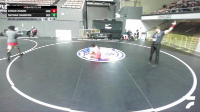 Cons. Round 3 - Ethan Zhang, Ayala High School Wrestling vs Nathan Sanders, Nawa Select