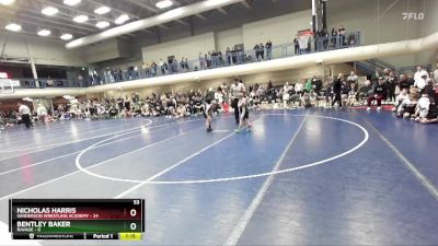 53 lbs Quarters & 1st Wb (16 Team) - Bentley Baker, Ravage vs Nicholas Harris, Sanderson Wrestling Academy