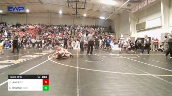 70 lbs Round Of 16 - Jonny Lewis, Tulsa Blue T Panthers vs Creed Houston, Skiatook Youth Wrestling