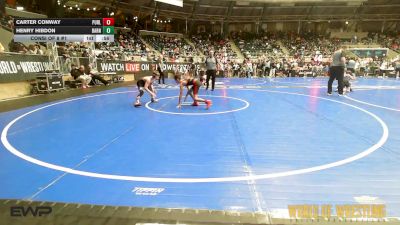 90 lbs Consi Of 8 #1 - Carter Conway, Purler Wrestling Academy (PWA-NWA) vs Henry Hibdon, Barnsdall Youth Wrestling