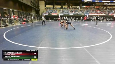 157 lbs Cons. Round 2 - 11 Aaron Gandara, Southern Oregon vs Josey Jernegan, Saint Mary