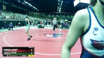 110 lbs Quarterfinal - Kendal Haynie, Wakulla Hs vs Hannah Lindsey, Vancleave High School