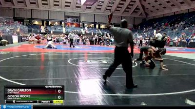 1A-132 lbs Quarterfinal - Gavin Carlton, Chattooga vs Gideon Moore, Dade County