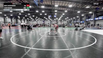 126 lbs Rr Rnd 2 - Max Alexander, Evil Empire Red vs Cam Baker, Micky's Maniacs Blue