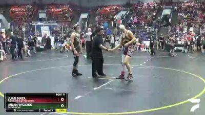 130 lbs Cons. Round 5 - Aidan Wiggins, Decatur WC vs Juan Mata, North Branch Youth WC