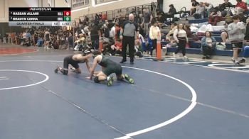138 lbs Quarterfinal - Hassan Allami, Hall vs Bradyn Cerra, New Milford