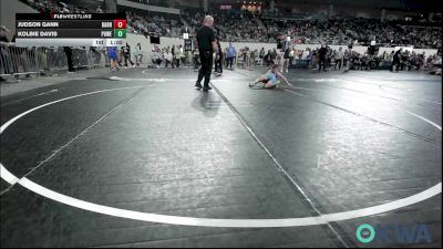 76 lbs Round Of 16 - Judson Gann, Barnsdall Youth Wrestling vs Kolbie Davis, Powerhouse
