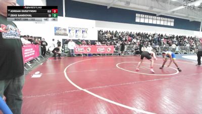 113 lbs Cons. Round 3 - Jordan Duszynski, Lutheran/Orange vs Zeke Sandoval, Bishop Amat