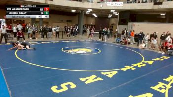 135 lbs Cons. Semi - London Grant, Unattached vs Ava Weatherford, Unattached