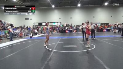 135 lbs Quarterfinal - Mya Vetsch, Jeff West vs Hailey Ramos, Dodge City Wrestling Academy