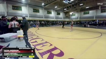 110 lbs Champ. Round 1 - Olivia Anderson, Dakota Boyz Wrestling Club vs Kaden Mitchell, Northeast Iowa Wrestling Club