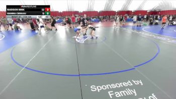 119-124 lbs Round 3 - Gianna Cerauli, Vernon Hills vs Madison Mink, Franklin Central Flashes