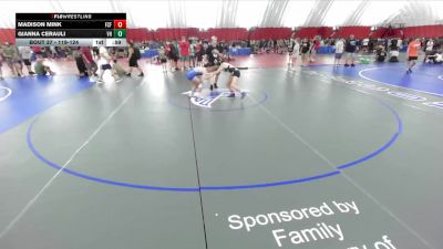 119-124 lbs Round 3 - Gianna Cerauli, Vernon Hills vs Madison Mink, Franklin Central Flashes