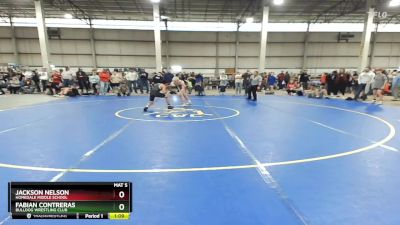 105 lbs Champ. Round 3 - Fabian Contreras, Bulldog Wrestling Club vs Jackson Nelson, Homedale Middle School