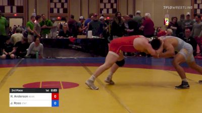 70 kg 3rd Place - Ryan Anderson, Bearcat Wrestling Club vs Jonathan Ross, State College Area High School Wrestling