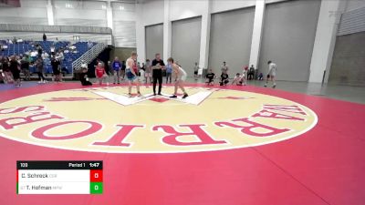 109 lbs Cons. Round 3 - Tanner Hofman, Michigan Premier Wrestling Club vs Cole Schreck, Corydon