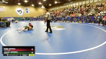 120 lbs 3rd Place Match - Kenzie Herrera, Reedley vs Ruby Ortega, Centennial