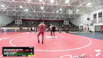 184 lbs Cons. Round 4 - Aoui Pacheco-Delfino, Sacramento City College vs Bobby Ramirez, Rio Hondo College