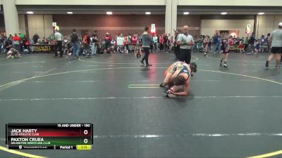 150 lbs Semifinal - Paxton Cruea, Arlington Wrestling Club vs Jack Harty, Elite Athletic Club