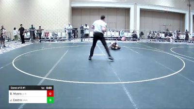 69 lbs Consi Of 8 #1 - Benjamin Myers, LV Bears WC vs Jeremiah Roman Castro, Savage House WC