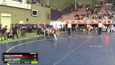 125 lbs Semis & 3rd Wb (16 Team) - Wyatt Kaczrowski, Augsburg vs Quintin Wolbert, Wisconsin-La Crosse