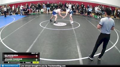 190 lbs Champ. Round 2 - Ed Mozqueda, Spring Valley vs Jovanni Mansour, Granite Hills (El Cajon)