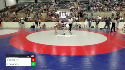 120 lbs Quarterfinal - James Sievers, Social Circle USA Takedown vs Evan Flowers, The Storm Wrestling Center