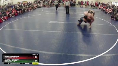 220 lbs Round 3 (6 Team) - Austin Oakley, Indiana Blue vs Peyton Gibson, Kansas Rattlers