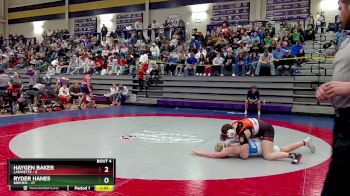 144 lbs Round 1 (16 Team) - Haygen Baker, LaFayette vs Ryder Hanes, Bremen