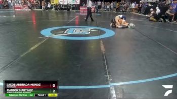 5A 121 lbs Champ. Round 1 - Maddox Martinez, Atrisco Heritage Academy vs Jacob Andrada-Munoz, Eldorado