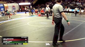 157 Class 3 lbs Cons. Round 2 - Jax Lancaster, Sikeston vs Shane Leary, Platte County