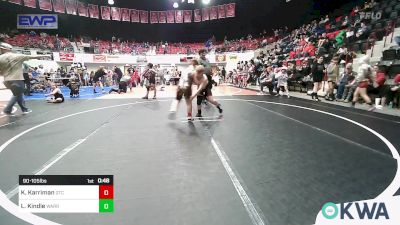 90-105 lbs Rr Rnd 3 - Kase Karriman, Grove Takedown Club vs Landry Kindle, Warrior Wrestling Club