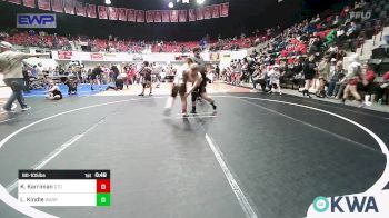 90-105 lbs Rr Rnd 3 - Kase Karriman, Grove Takedown Club vs Landry Kindle, Warrior Wrestling Club